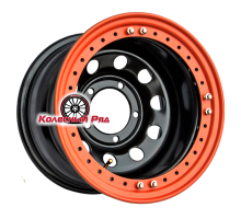 Off-Road Wheels 8x16/5x139,7 ET-19 D110 УАЗ с бедлоком (оранжевый) черный