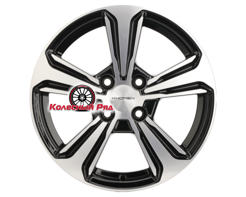 Купить диски Khomen Wheels 6x15/4x100 ET45 D54,1 KHW1502 (Solano) Black-FP от производителя Khomen Wheels в Казани