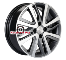 Khomen Wheels 6x16/4x100 ET50 D60,1 KHW1609 (Vesta/Largus) Gray-FP