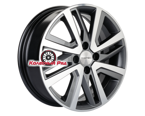 Купить диски Khomen Wheels 6x16/4x100 ET50 D60,1 KHW1609 (Vesta/Largus) Gray-FP от производителя Khomen Wheels в Казани