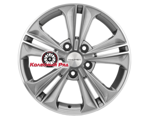 Купить диски Khomen Wheels 6x16/5x114,3 ET43 D67,1 KHW1603 (Creta/Seltos) G-Silver-FP от производителя Khomen Wheels в Казани