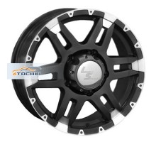 LS 7x16/6x139,7 ET46 D67,1 212 BKF (Колпак+лого)