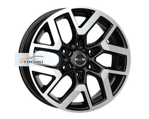 Купить диски MAK 7,5x17/6x139,7 ET33 D100,1 Gravel Black mirror от производителя MAK в Казани Купить диски MAK 7,5x17/6x139,7 ET33 D100,1 Gravel Black mirror от производителя MAK в Казани