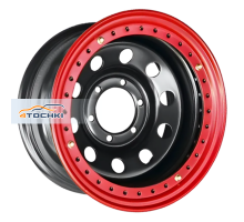 Off-Road Wheels 10x16/6x139,7 ET-44 D110 Тойота Ниссан с бедлоком (красный) Черный