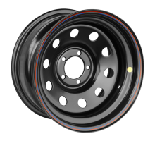 Off-Road Wheels 8x18/5x127 ET30 D75 Jeep Черный (треугольник мелкий)