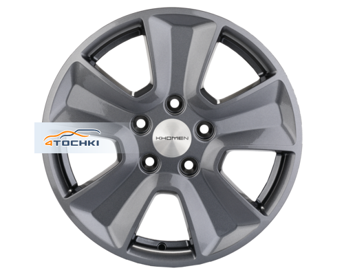 Купить диски Khomen Wheels 6,5x16/5x114,3 ET50 D66,1 KHW1601 (Renault/Nissan) Gray от производителя Khomen Wheels в Казани