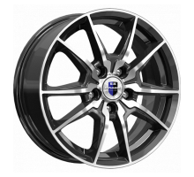 K&K 6,5x16/5x100 ET48 D56,1 Адамар (КС886) Алмаз черный