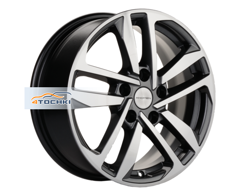 Купить диски Khomen Wheels 6,5x16/5x114,3 ET40 D66,1 KHW1612 (Qashqai/Tiida) Gray-FP от производителя Khomen Wheels в Казани
