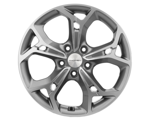 Купить диски Khomen Wheels 7x17/5x114,3 ET45 D66,1 KHW1702 (Teana/X-trail) Gray-FP от производителя Khomen Wheels в Казани