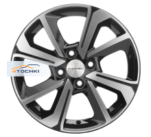 Khomen Wheels 6x15/4x100 ET48 D54,1 KHW1501 (Rio/Solaris) Black-FP
