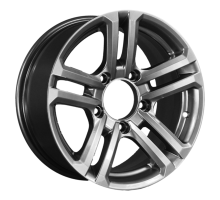 K&K 7x16/5x139,7 ET5 D110,1 Палладика (КС591М) Дарк платинум
