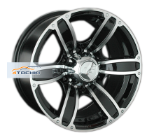 LS 8x17/6x139,7 ET10 D107,1 766 BKF (конус, Колпак+лого)