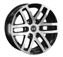 LS 9x18/6x139,7 ET30 D100,1 1279 BKF (конус, Колпак+лого)