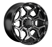 LS FlowForming 9x18/6x114,3 ET25 D67,1 RC68 BKF (конус, Колпак+лого)