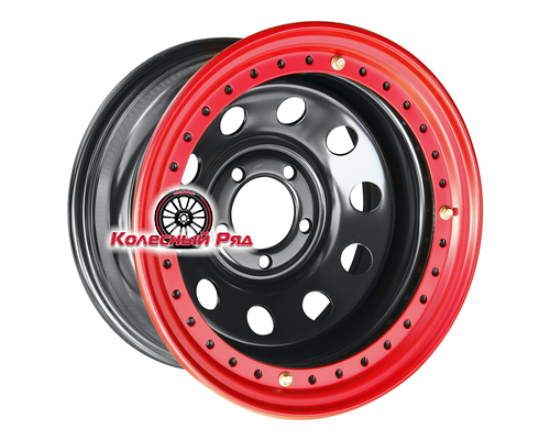 Купить диски Off-Road Wheels 8x17/5x127 ET0 D75 Jeep черный с бедлоком (красный) от производителя Off-Road Wheels в Казани