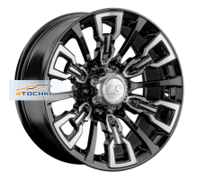 LS 8x17/6x139,7 ET-15 D106,1 1363 BKF (конус, Колпак+лого)