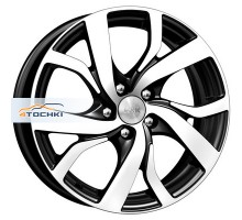 K&K 6x15/5x114,3 ET45 D66,1 Палермо (КС668) Алмаз черный