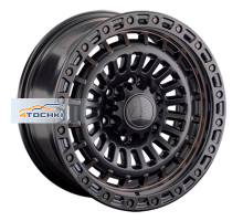 LS 9x18/6x139,7 ET20 D106,1 1348 BKS+BR (конус, Колпак+лого)