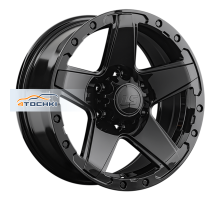 LS 8x17/6x139,7 ET30 D100,1 1284 BK (конус, Колпак+лого)