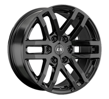 LS 9x18/6x139,7 ET30 D100,1 1279 BK (конус, Колпак+лого)
