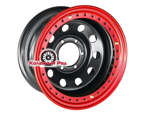 Купить диски Off-Road Wheels 8x16/6x139,7 ET-19 D110 Тойота Ниссан с бедлоком (красный) черный от производителя Off-Road Wheels в Казани