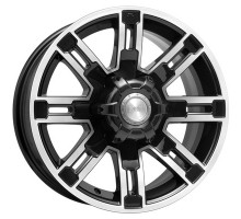 K&K 7,5x16/6x139,7 ET30 D100,1 Полюс (КС609M) Алмаз черный