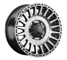LS FlowForming 8x17/6x139,7 ET36 D100,1 RC95 BKSF (конус, Колпак+лого)