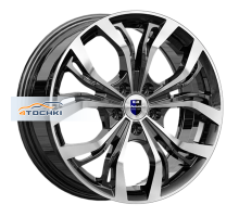 K&K 7x17/5x108 ET45 D60,1 Аламида-оригинал (КС705М) Алмаз черный