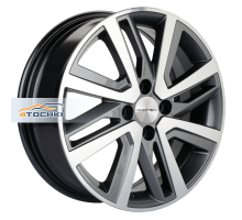 Khomen Wheels 6x16/4x100 ET50 D60,1 KHW1609 (Vesta/Largus) Gray-FP