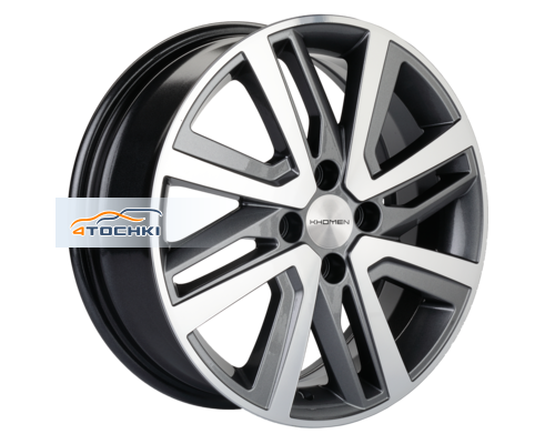 Купить диски Khomen Wheels 6x16/4x100 ET50 D60,1 KHW1609 (Vesta/Largus) Gray-FP от производителя Khomen Wheels в Казани Купить диски Khomen Wheels 6x16/4x100 ET50 D60,1 KHW1609 (Vesta/Largus) Gray-FP от производителя Khomen Wheels в Казани