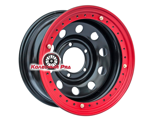 Купить диски Off-Road Wheels 8x16/5x139,7 ET-24 D110 УАЗ с бедлоком (красный) черный от производителя Off-Road Wheels в Казани