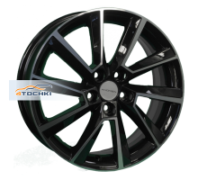 Khomen Wheels 6x16/5x100 ET45 D54,1 KHW1604 (Yaris) Black-FP