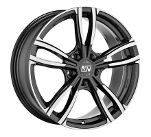 MSW 8x18/5x112 ET42 D73 73 Gloss Dark Grey Full Polished