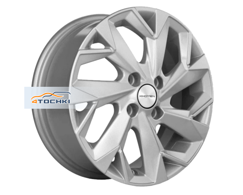 Купить диски Khomen Wheels 6x15/4x100 ET46 D54,1 KHW1508 (Rio/Solaris) F-Silver от производителя Khomen Wheels в Казани Купить диски Khomen Wheels 6x15/4x100 ET46 D54,1 KHW1508 (Rio/Solaris) F-Silver от производителя Khomen Wheels в Казани