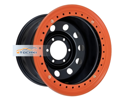 Купить диски Off-Road Wheels 8x16/6x139,7 ET-19 D110 Тойота Ниссан с бедлоком (оранжевый) Черный от производителя Off-Road Wheels в Казани Купить диски Off-Road Wheels 8x16/6x139,7 ET-19 D110 Тойота Ниссан с бедлоком (оранжевый) Черный от производителя Off-Road Wheels в Казани