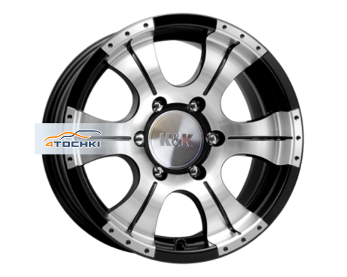 Купить диски K&K 8x16/6x139,7 ET0 D110,1 Байконур (КС465М) Алмаз черный от производителя K&K в Казани Купить диски K&K 8x16/6x139,7 ET0 D110,1 Байконур (КС465М) Алмаз черный от производителя K&K в Казани