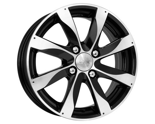 Купить диски K&K 6x15/4x100 ET38 D67,1 Джемини (КС617) Алмаз черный от производителя K&K в Казани