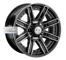 LS 9x18/6x139,7 ET20 D106,1 1353 BKF (конус, Колпак+лого)