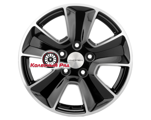 Купить диски Khomen Wheels 6,5x16/5x114,3 ET50 D66,1 KHW1601 (Renault/Nissan) Black-FP от производителя Khomen Wheels в Казани