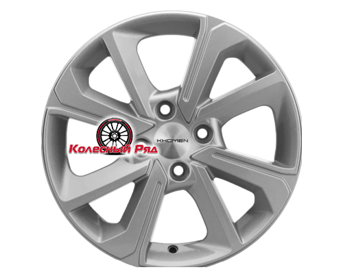 Купить диски Khomen Wheels 6x15/4x100 ET40 D60,1 KHW1501 (Logan/Sandero/Xray) F-Silver от производителя Khomen Wheels в Казани