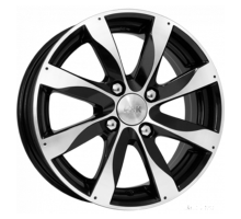 K&K 6x15/4x100 ET37 D60,1 Джемини-оригинал (КС617) Алмаз черный