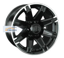 LS 8x17/6x139,7 ET10 D107,1 763 BKL (конус, Колпак+лого)