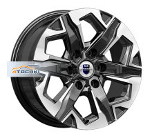 K&K 7,5x17/6x139,7 ET25 D106,1 Тейт (КС1050) Алмаз черный