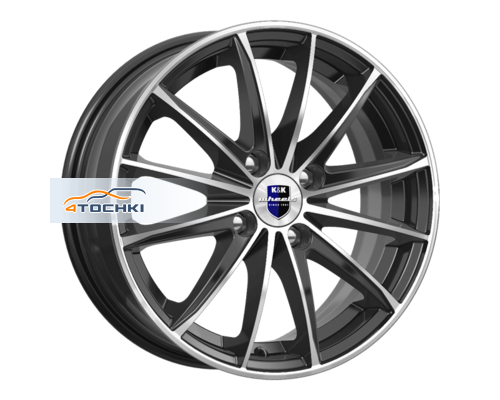 Купить диски K&K 6x15/4x100 ET50 D60,1 Пойнт Бланк-оригинал (KC884) Алмаз черный SK от производителя K&K в Казани