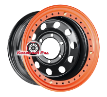 Off-Road Wheels 8x15/6x139,7 ET-19 D110 Тойота Ниссан с бедлоком (оранжевый) черный